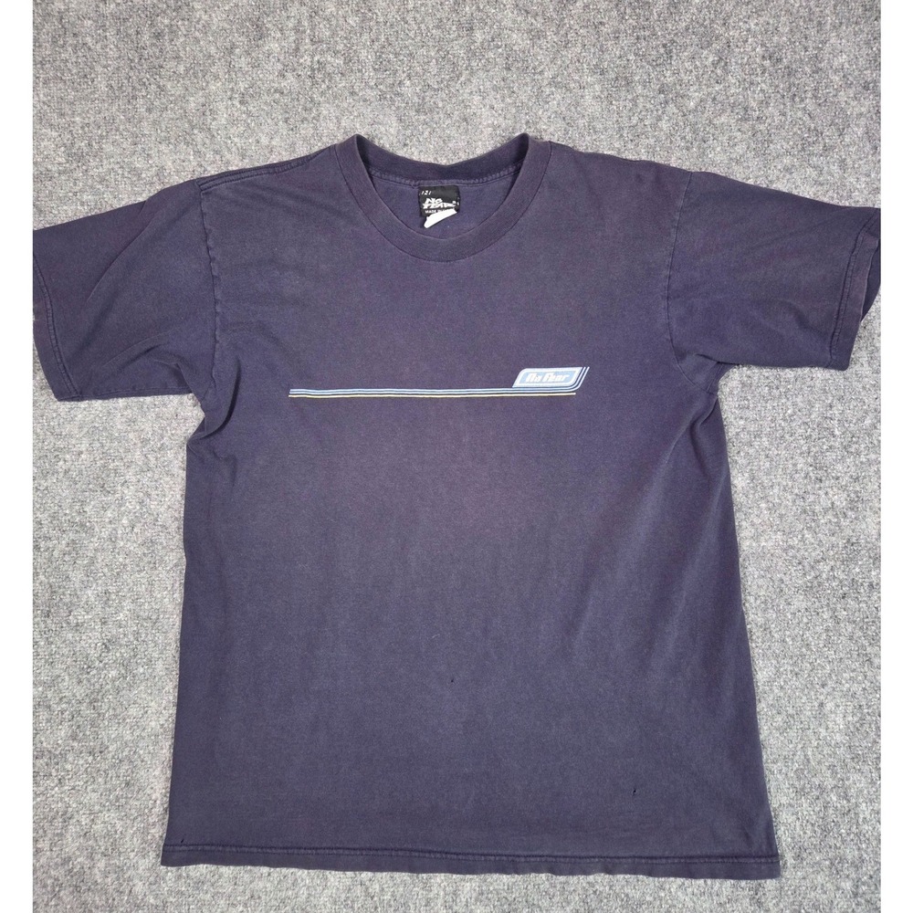 Vintage No Fear Graphic T-Shirt Mens Large Blue 90s Made in USA Skater‎ Tee